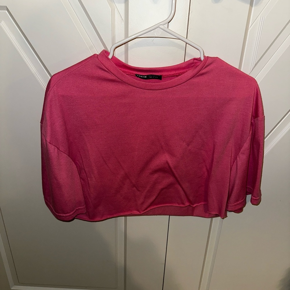 Wild Fable Pink Cropped T-Shirt